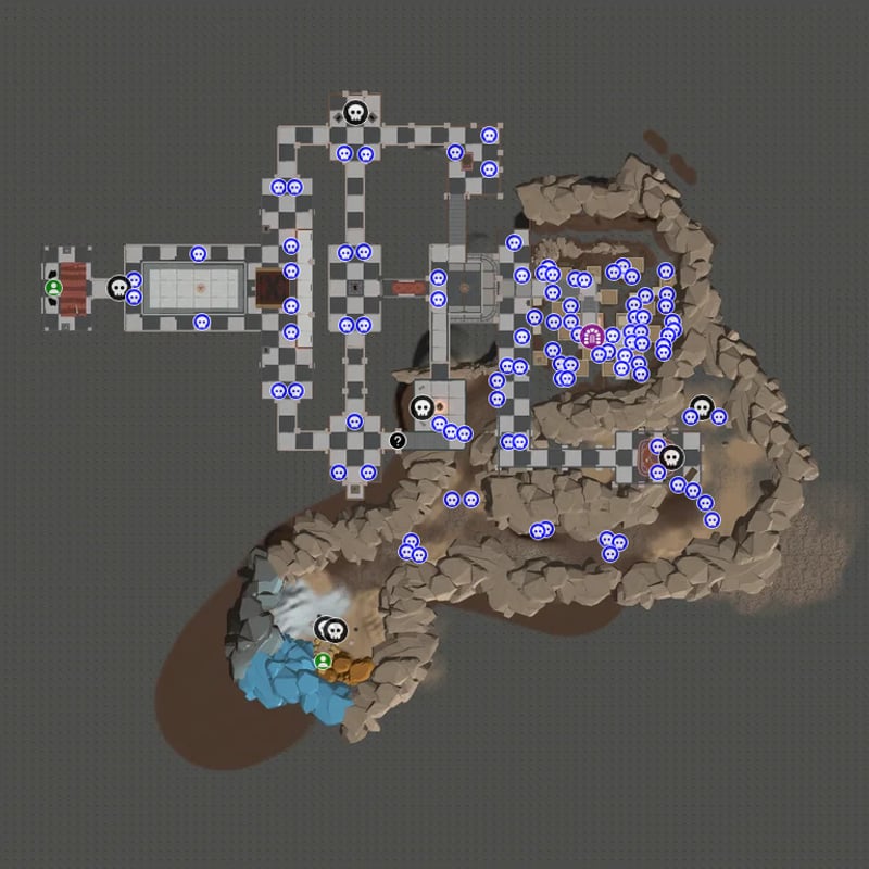 Per-zone map of Braxonia